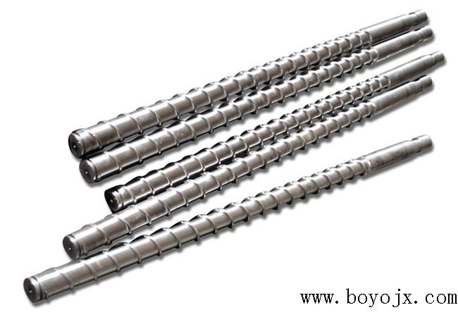 Extruder screw and barrel